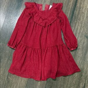 Carter's Red Ruffled Casual Dress